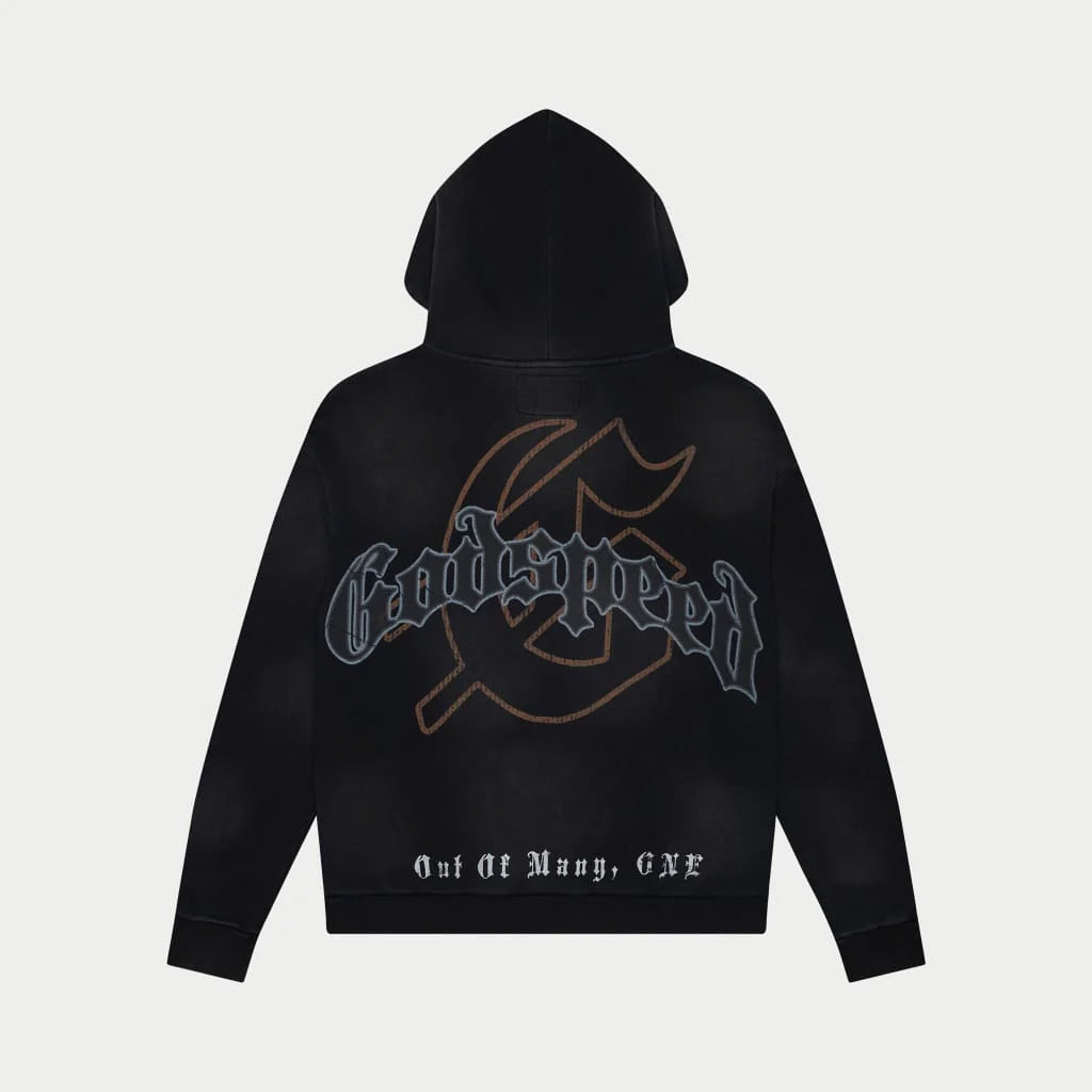 GODSPEED Chrome Seduction Embroidered Hoodie Black