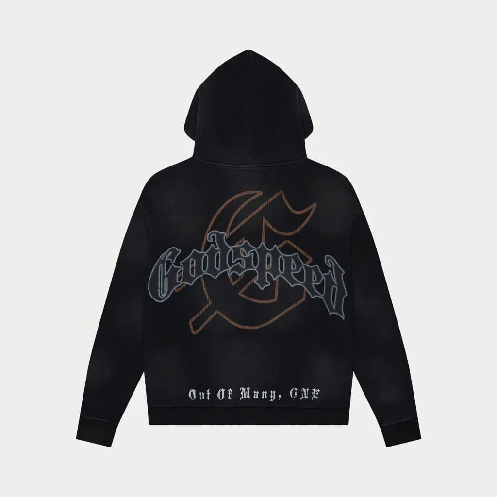 GODSPEED Chrome Seduction Hoodie Black Wash