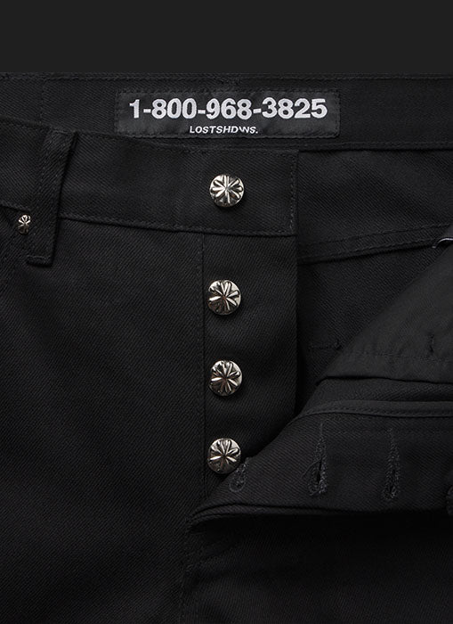 LOSTSHDWS DRKSHDWS DENIM PANT (BLACK)