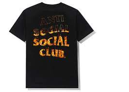 Anti Social Social Club A Fire Inside Tee Black