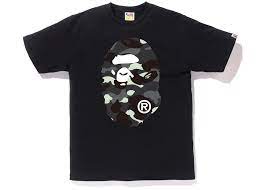 BAPE City Camo Big Ape Head Tee Black/Black