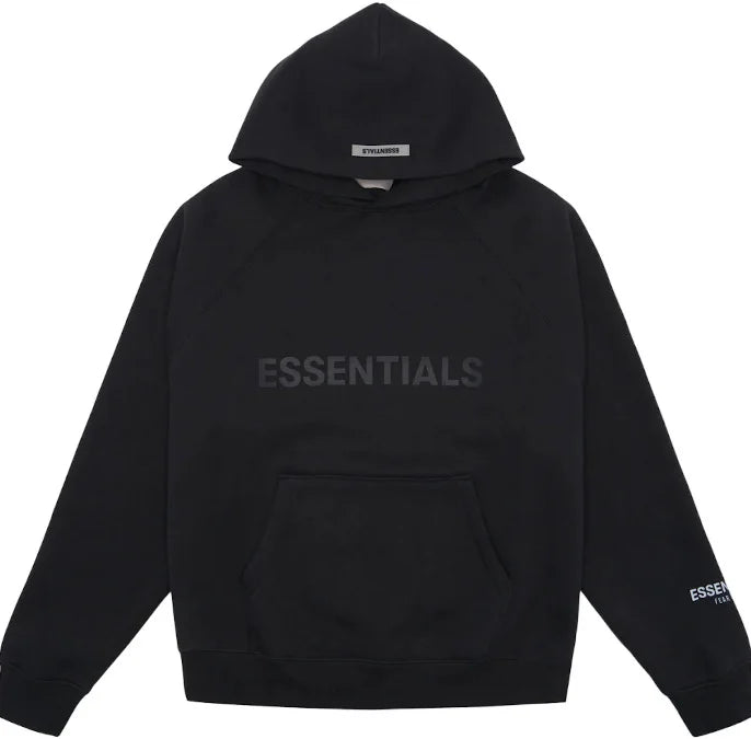 Fear of God Essentials Pullover Hoodie Applique Logo 'Dark Slate/Stretch Limo/Black'