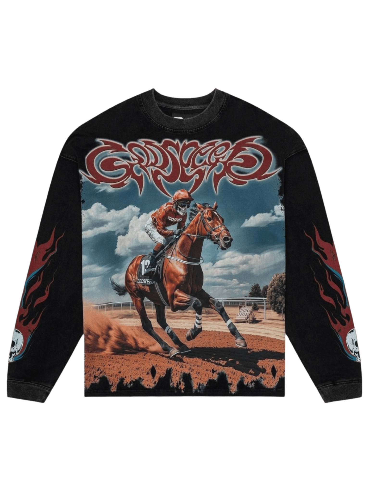 GODSPEED Thoroughbred LS T-Shirt Black Wash