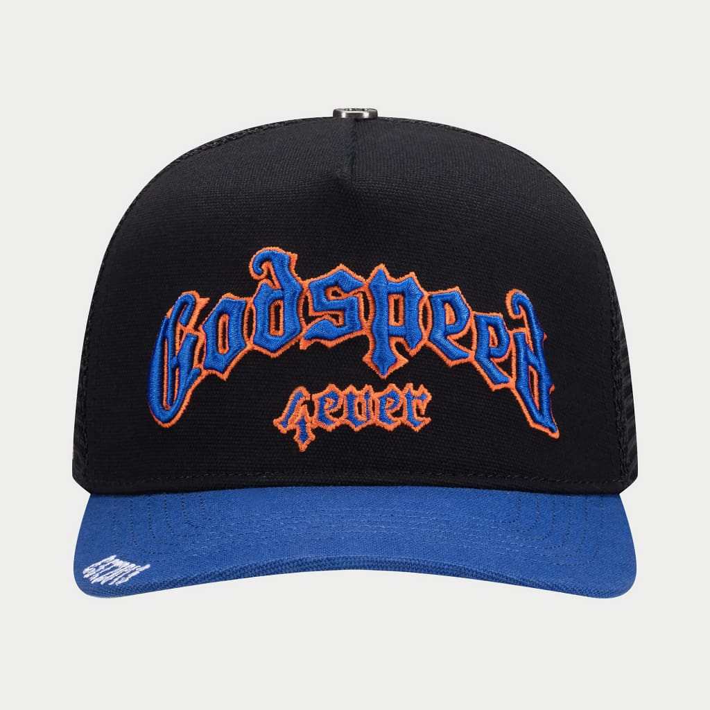 GODSPEED Forever Trucker Hat Black Blue Orange