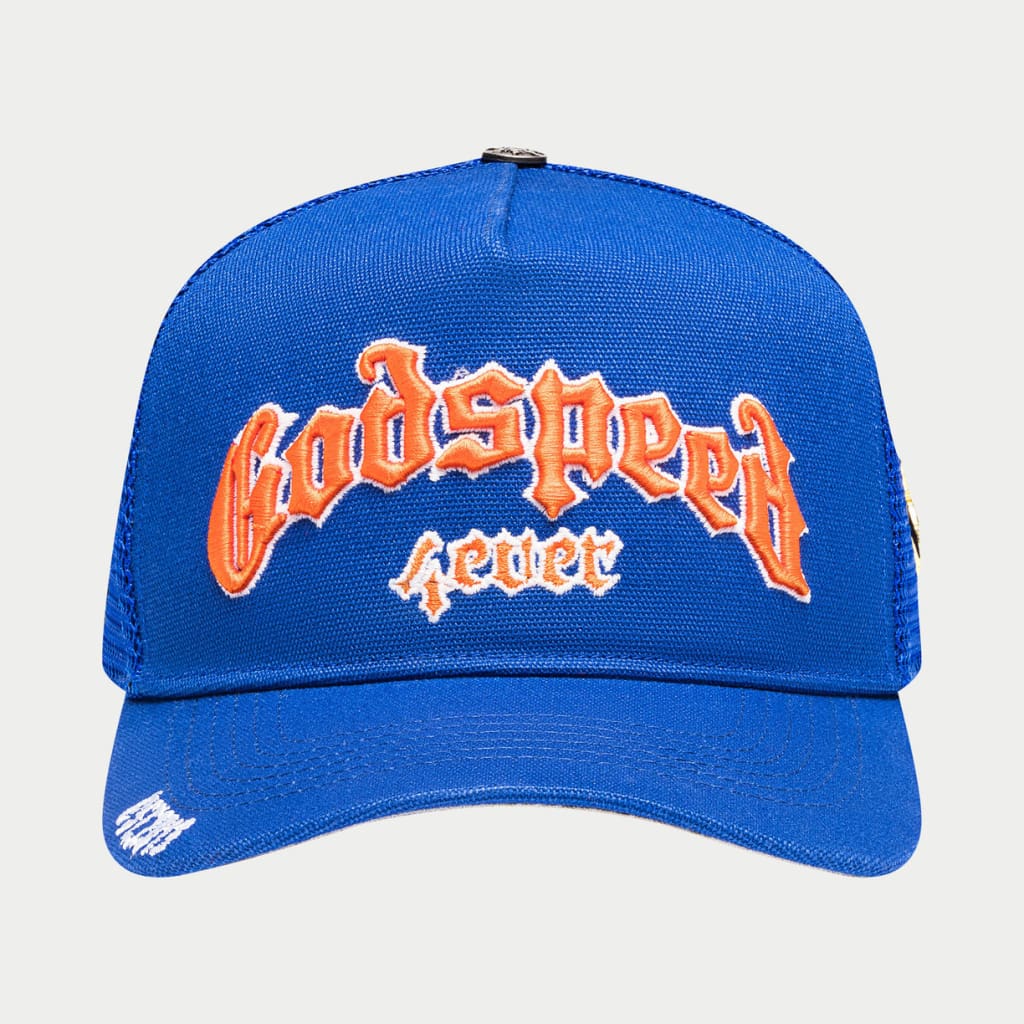 GODSPEED GS FOREVER TRUCKER HAT Blue/Orange