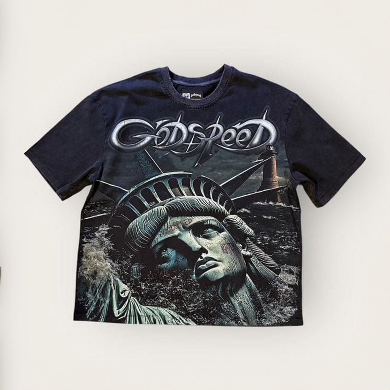 Godspeed Sunken Liberty 2 T-Shirt (Black Wash)