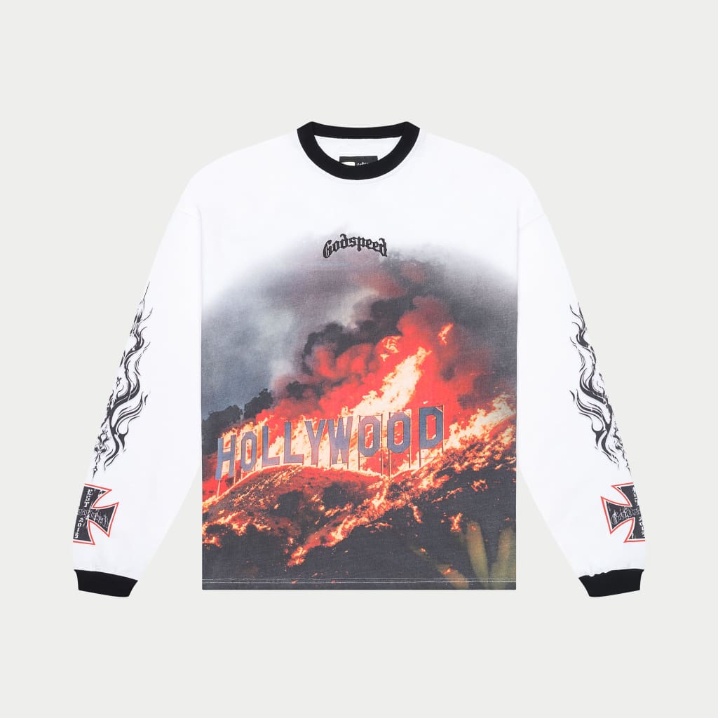 GODSPEED Hollywood Inferno L/S White/Black