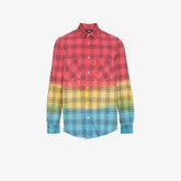 AMIRI Dip Dye Flannel Shirt Multi-Color