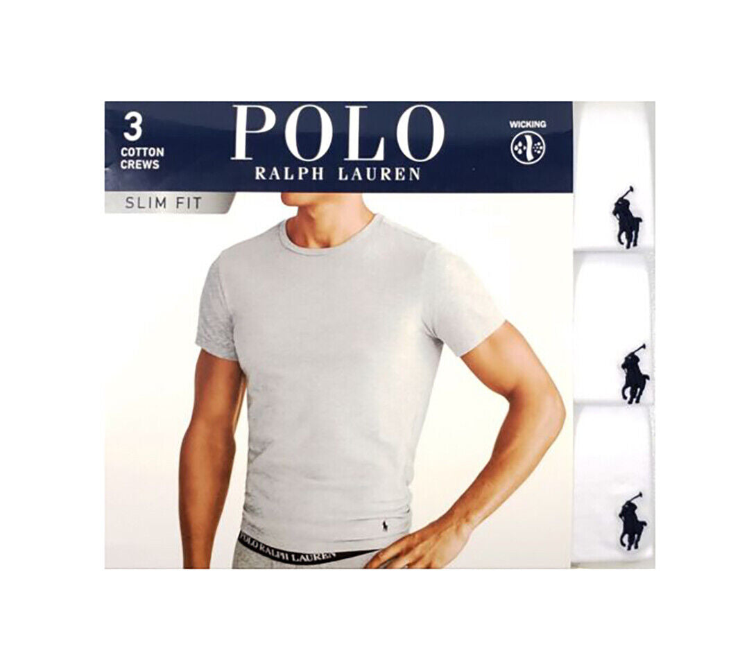 Polo Ralph Lauren Slim fit Undershirt 3-Pack - White
