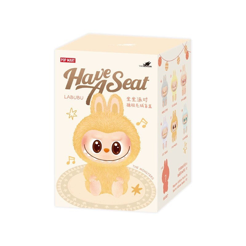 Pop Mart Labubu The Monsters Have a Seat Vinyl Plush Sealed Case (1 Blind Box)