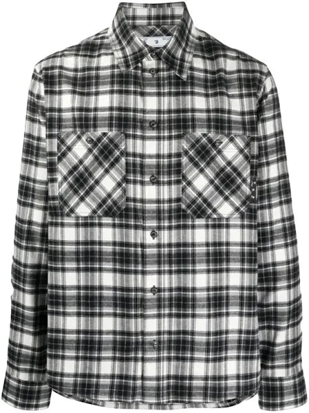 Off-White Allover Check Flannel Arrow Shirt