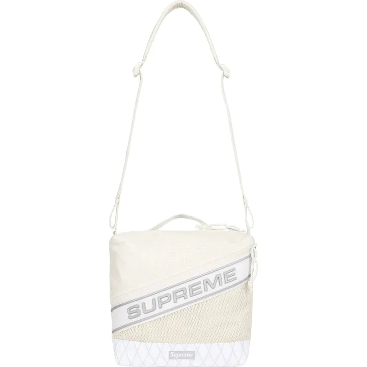 Supreme Logo Shoulder Bag White