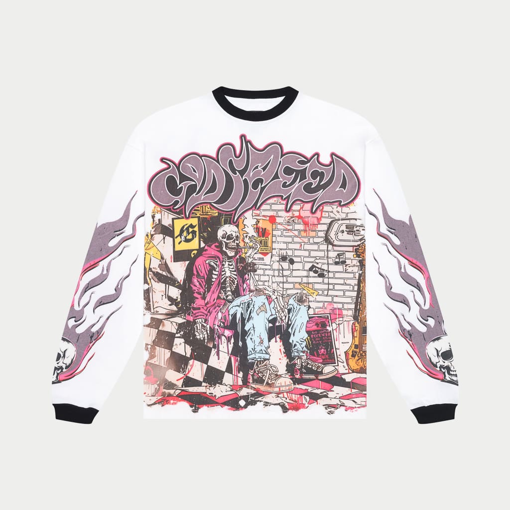 GODSPEED Stoner L/S White/Black