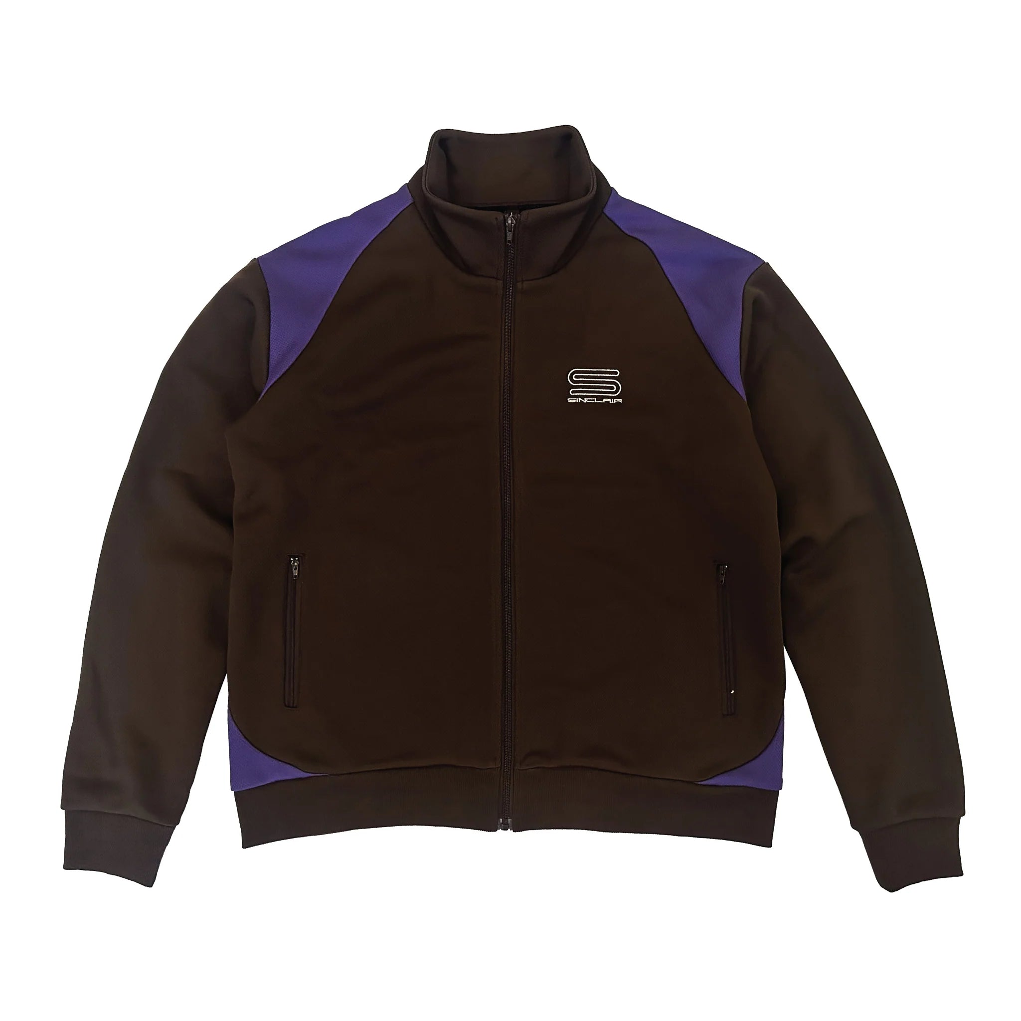 Sinclair Tech Logo Track Jacket Brown/ Purple