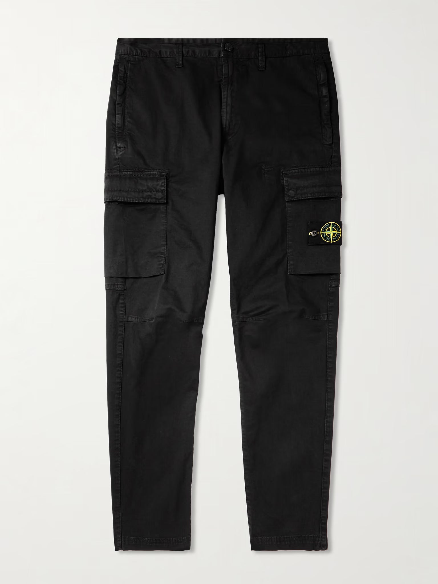 STONE ISLAND Tapered Stretch-Cotton Cargo Trousers (Pre-Owned)
