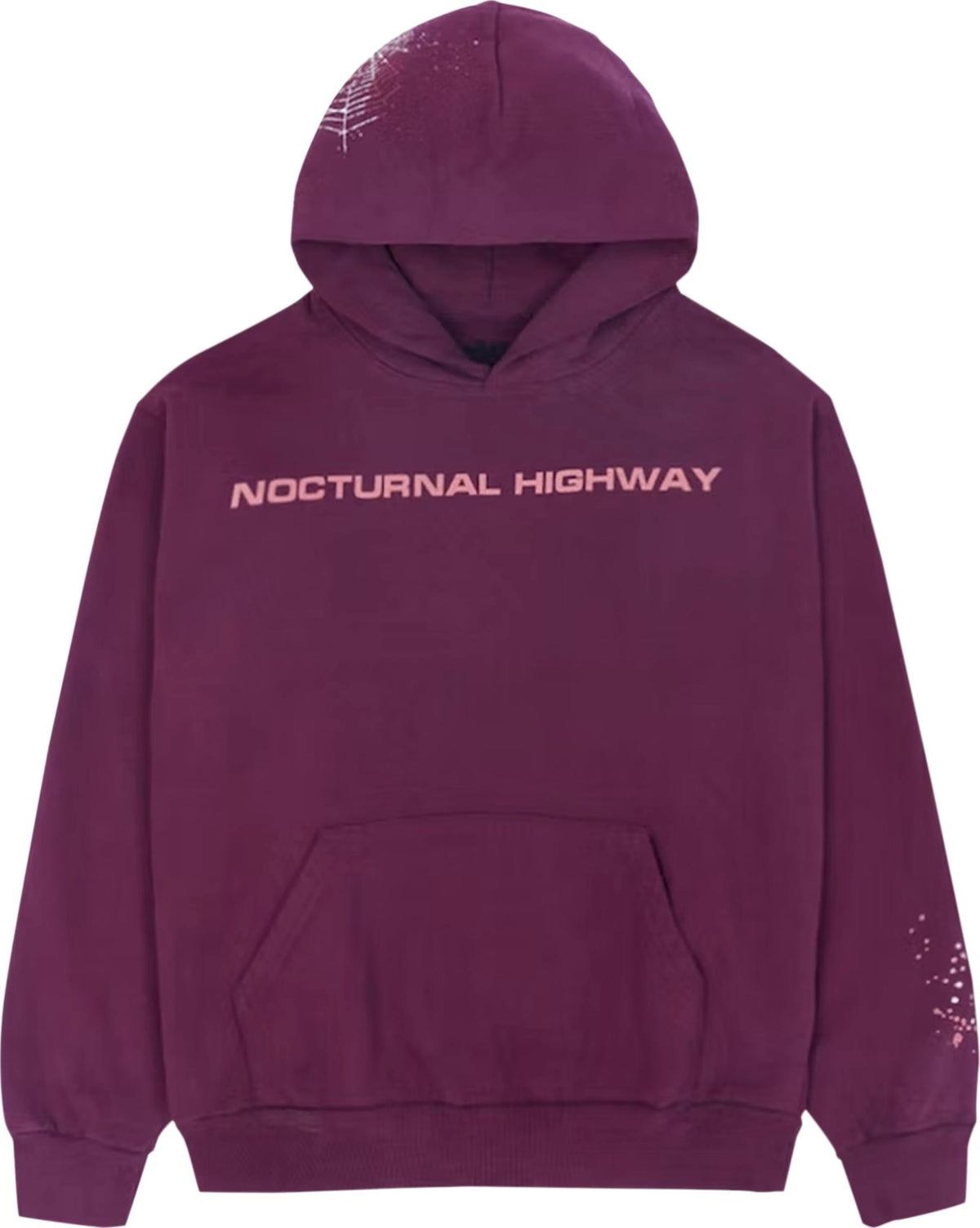 Sp5der 'Nocturnal Highway' Hoodie Dark Purple