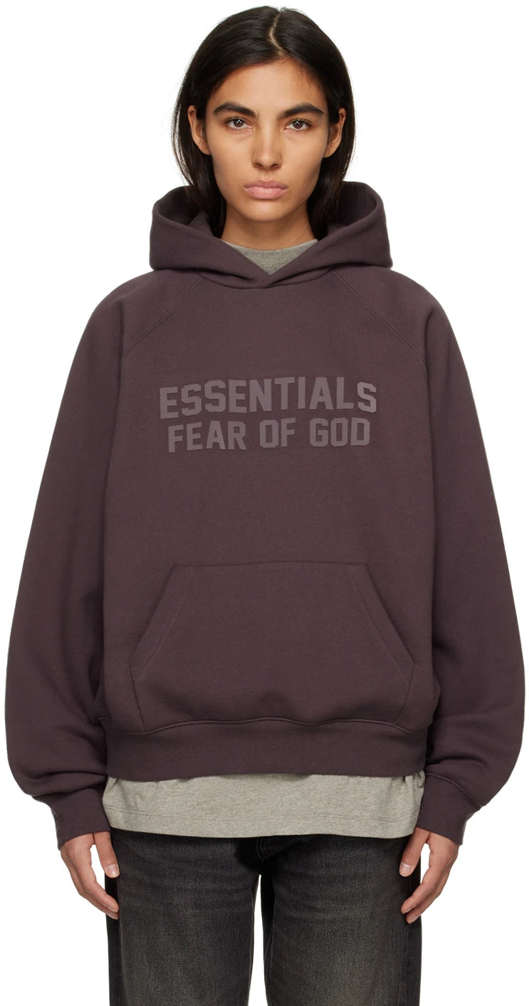 Fear of God Essentials Hoodie 'Plum'