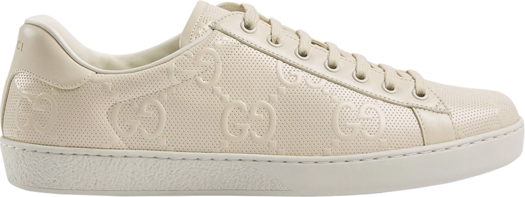 Gucci Ace GG Embossed "White" (PreOwned)