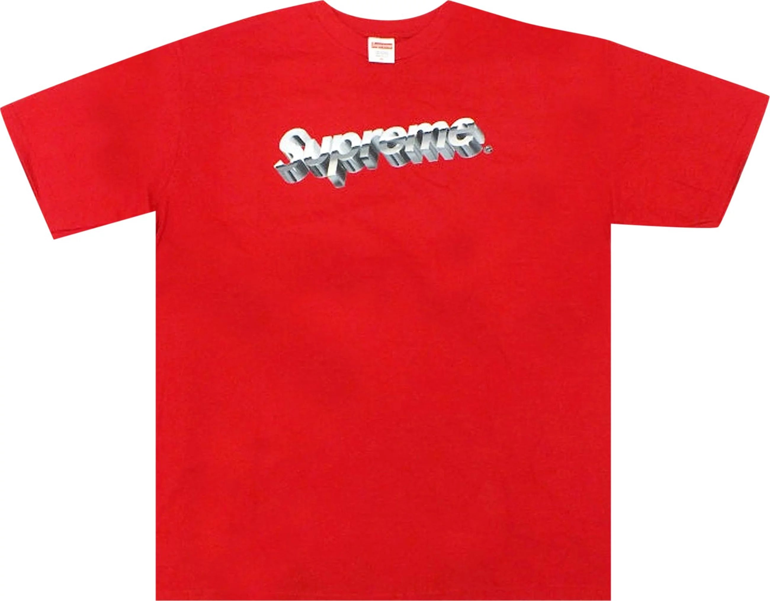 Supreme 'Chrome Logo' Tee Red