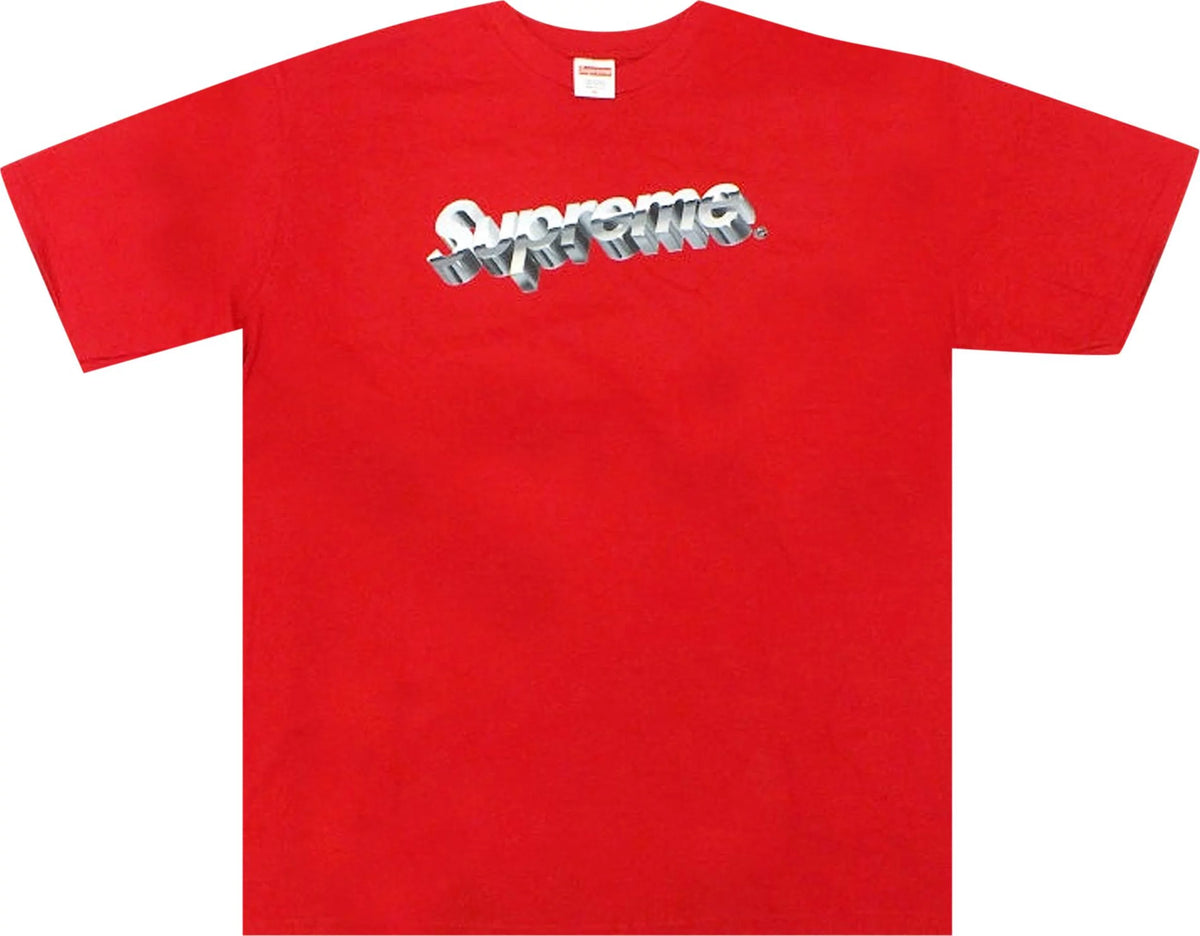 Supreme 'Chrome Logo' Tee Red