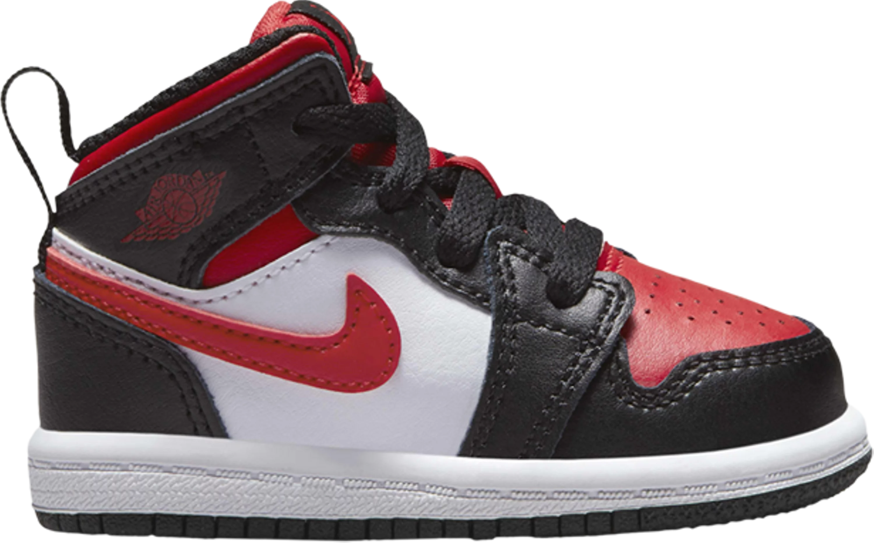 Air Jordan 1 Mid 'Black Fire Red' (TD/PS)