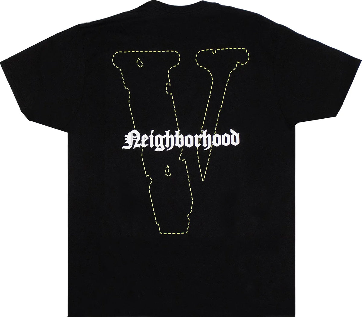 Vlone x Neighborhood Skull Short-Sleeve T-Shirt 'Black/Green'