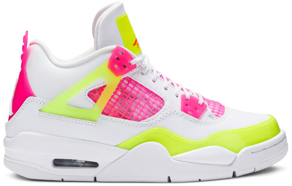 Jordan 4 Retro White Lemon Pink (GS)