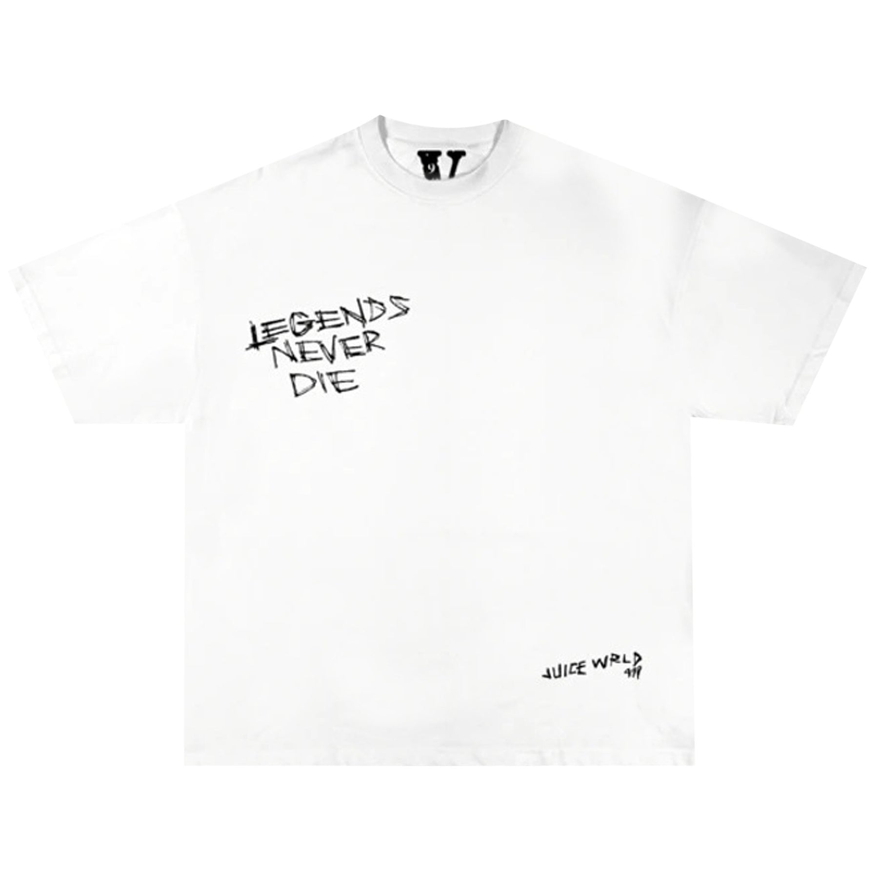Juice Wrld x Vlone Legends Never Die T-shirt White