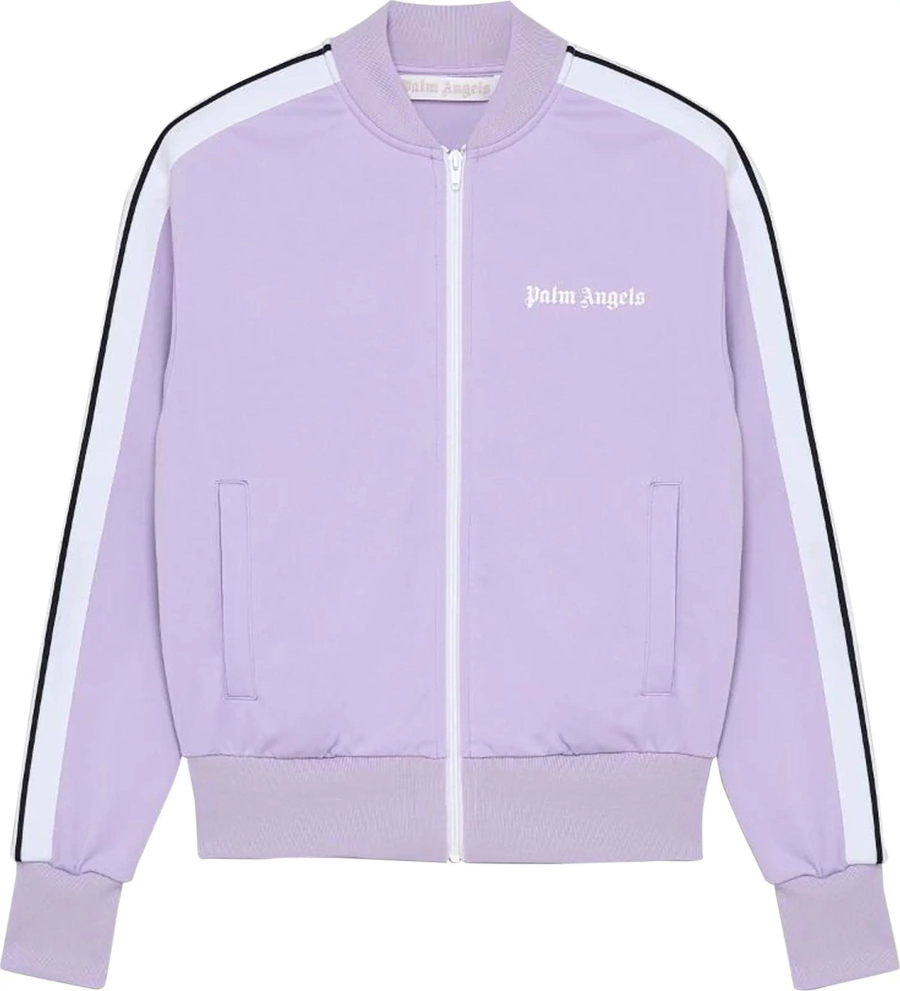 Palm Angels Bomber Track Jacket Lilac/Off-White