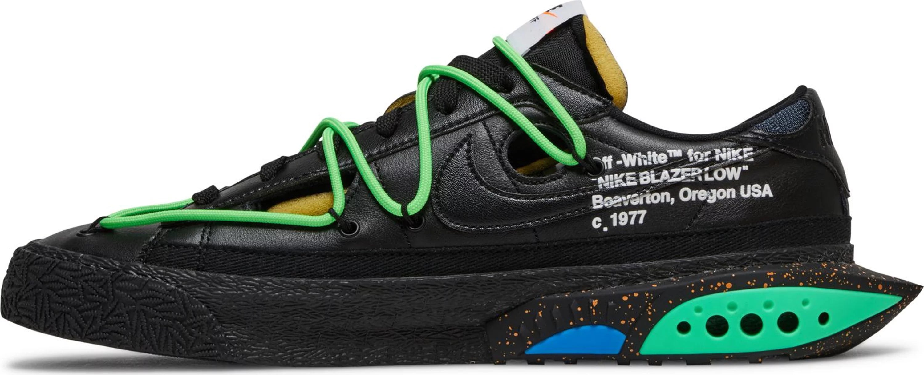 Nike Blazer Low Off-White Black Electro Green