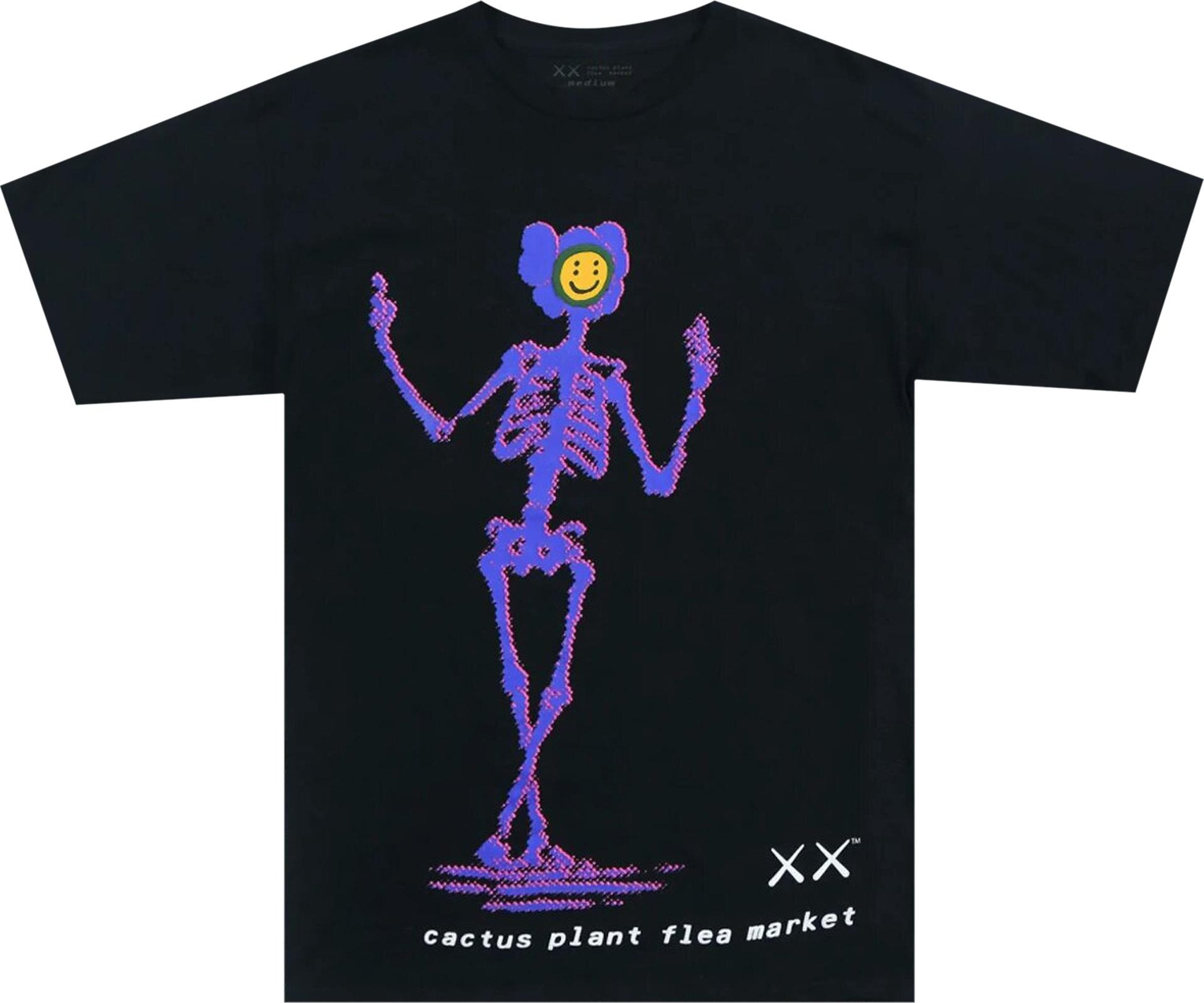 KAWS x Cactus Plant Flea Market T-shirt Black