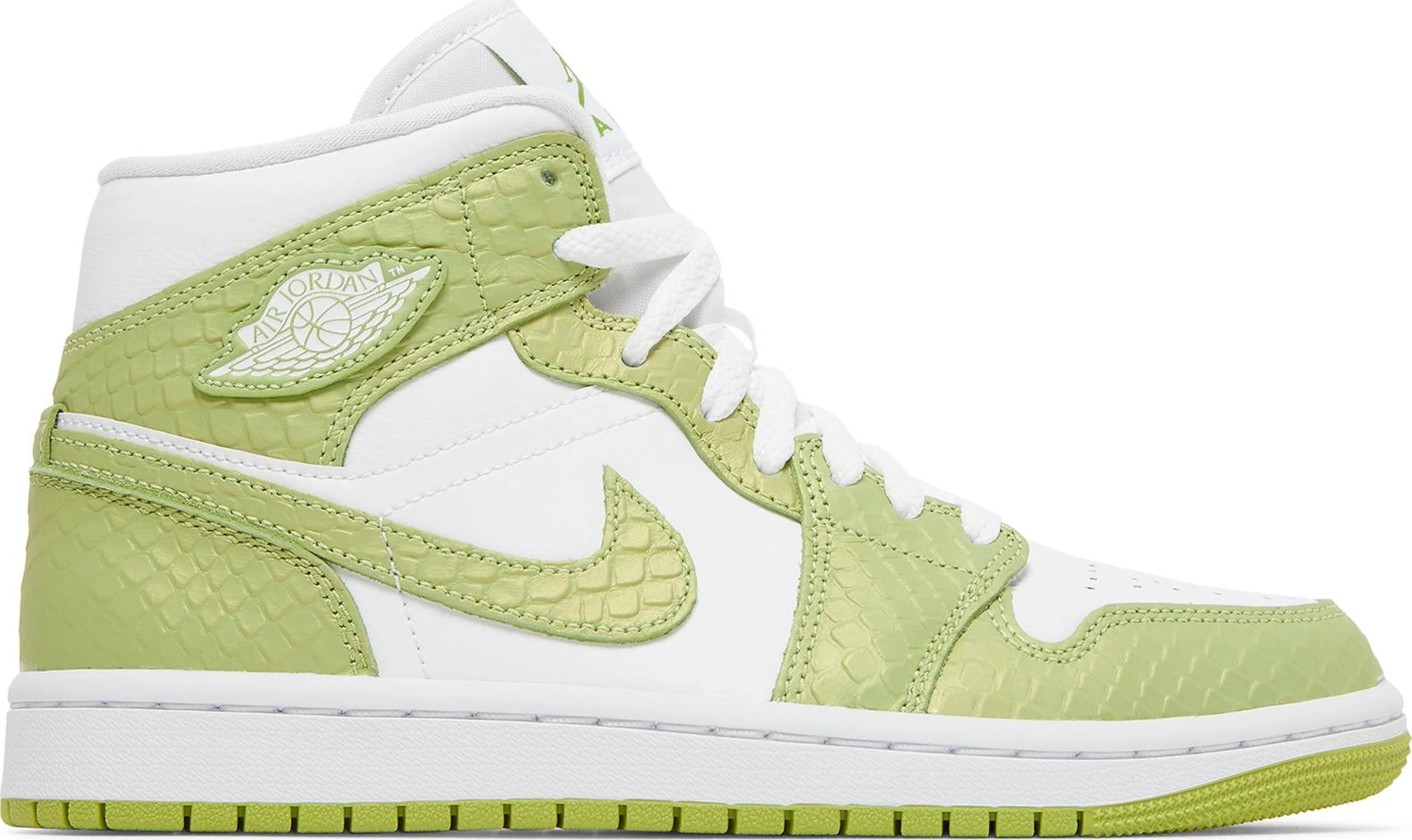 Air Jordan 1 Mid Green Python (W)