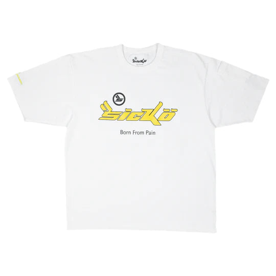 Sicko 'BornFromPain' Showroom Tee 'White/Yellow'