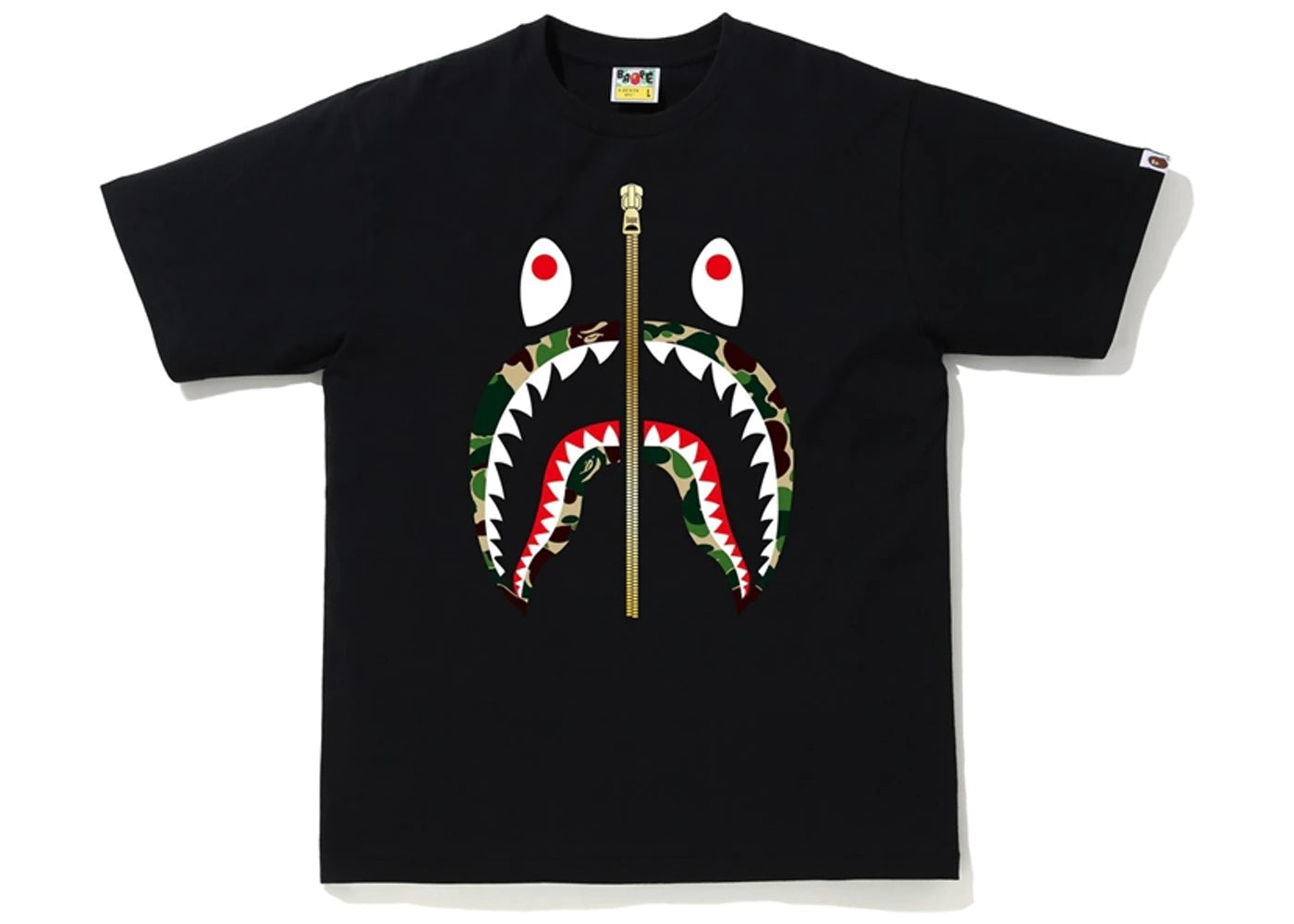 BAPE ABC Camo Shark Tee 'Black'