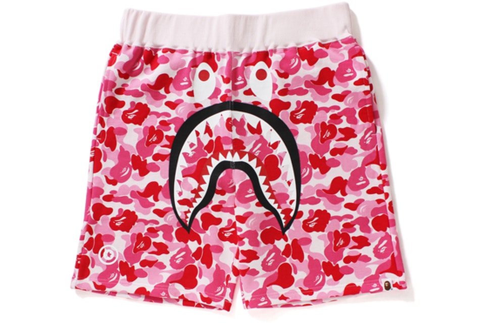 BAPE ABC Shark Sweat Shorts Pink