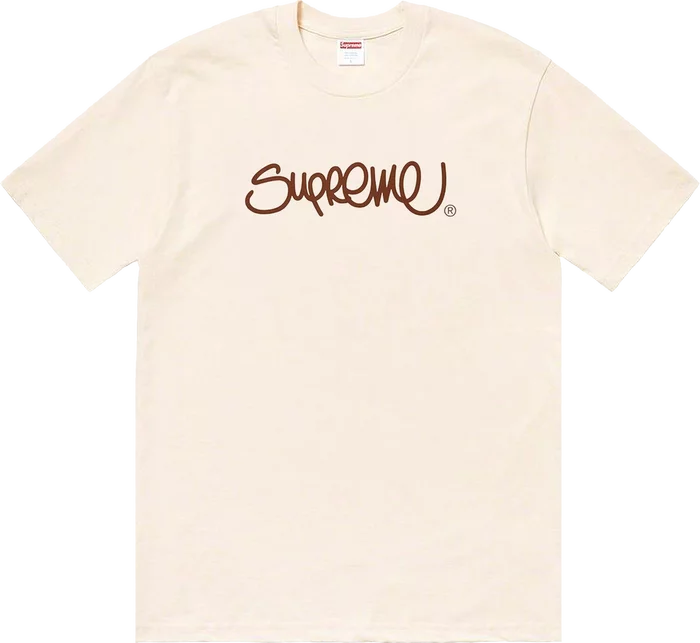 Supreme Handstyle Tee Natural