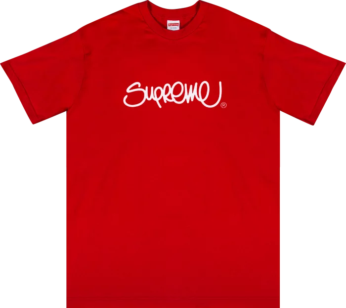 Supreme Handstyle Tee Red