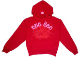 Sp5der Worldwide Red Angel Number 555 Hoodie