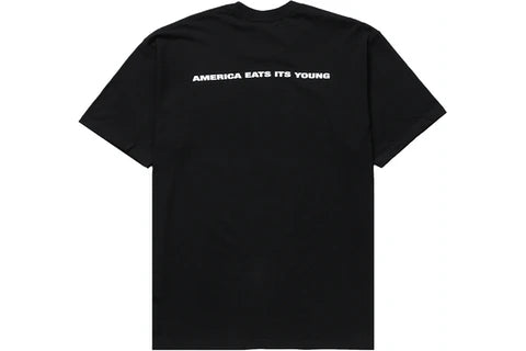 Supreme America Eats Its Young Tee Black