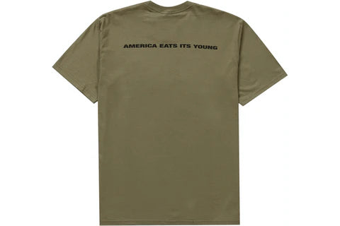 Supreme America Eats Its Young Tee Green