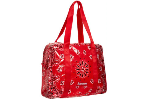Supreme Bandana Tarp Small Duffle Bag Red - SS21 - US