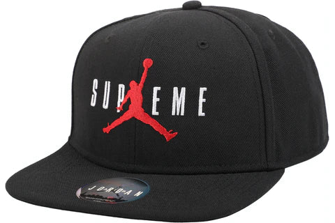 Supreme Jordan 6 Panel Hat Black