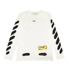 Off-White Spray Paint Long Sleeve T-Shirt