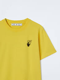 Off-White SPRAY MARKER S/S SLIM TEE Yellow/Black