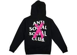 Anti Social Social Club Cancelled Hoodie Black (Pink X)