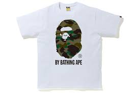 BAPE 1st Camo By Bathing Ape Tee White/Green
