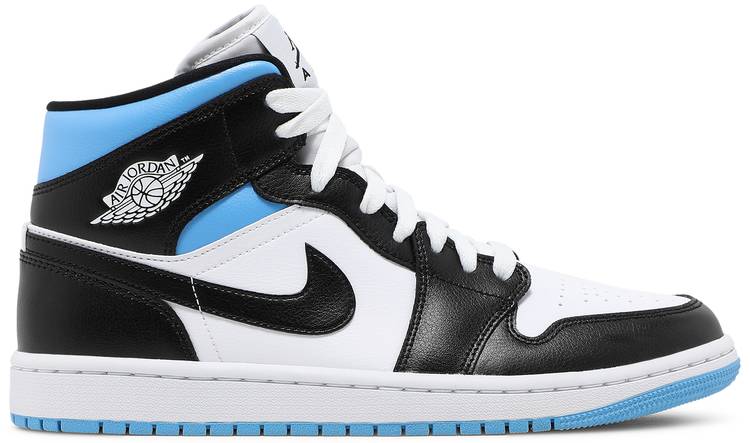 Air Jordan 1 Mid 'University Black White' (W)