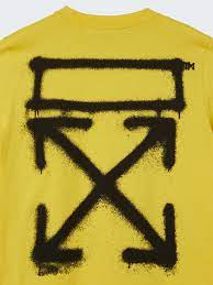 Off-White SPRAY MARKER S/S SLIM TEE Yellow/Black