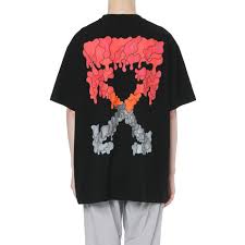 Off-White Marker Double Sleeve Tee Black/Red