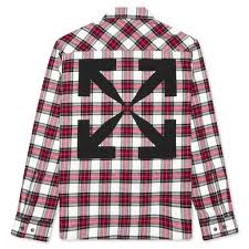 Off-White Allover Check Flannel Shirt